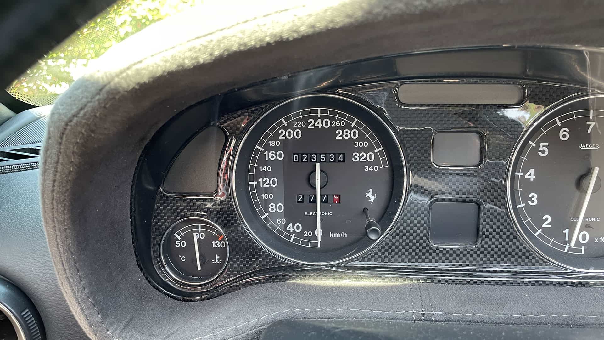 Speedometer of the Ferrari 550 Barchetta
