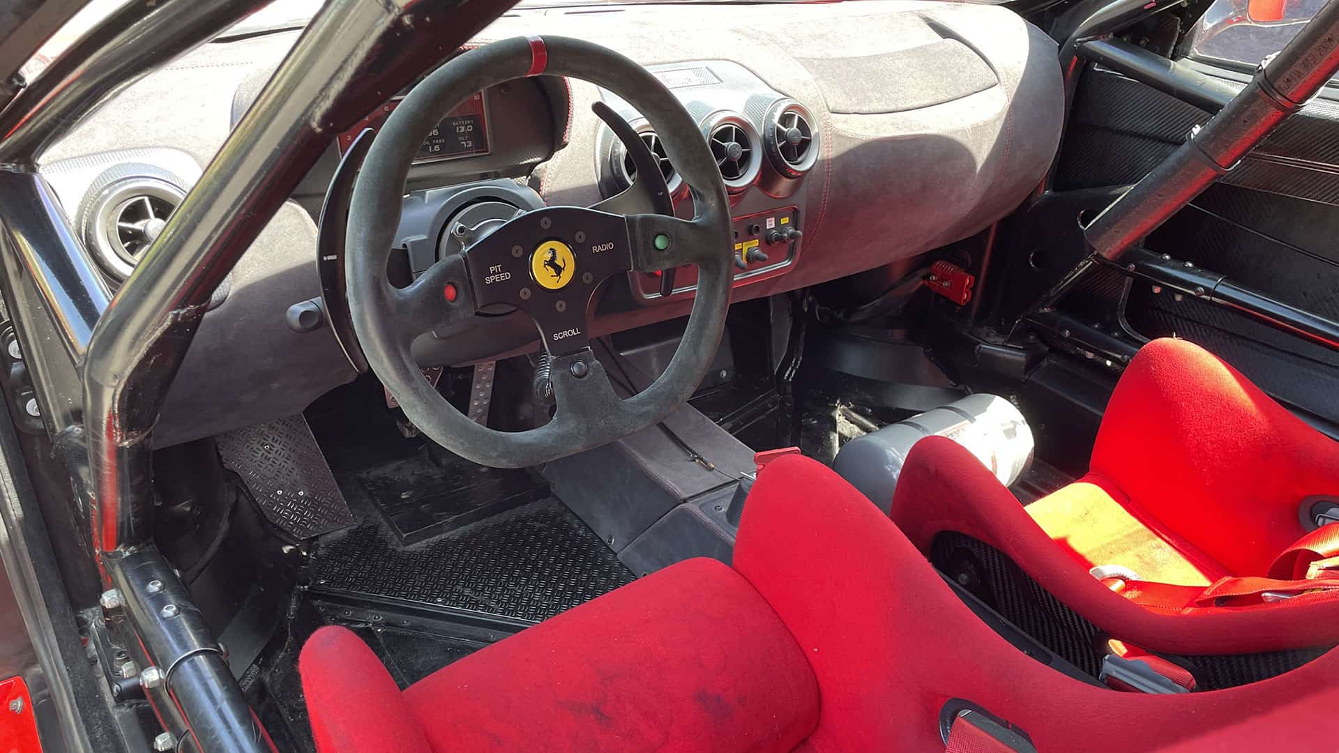 Interior of the Ferrari F430 Challenge GT3